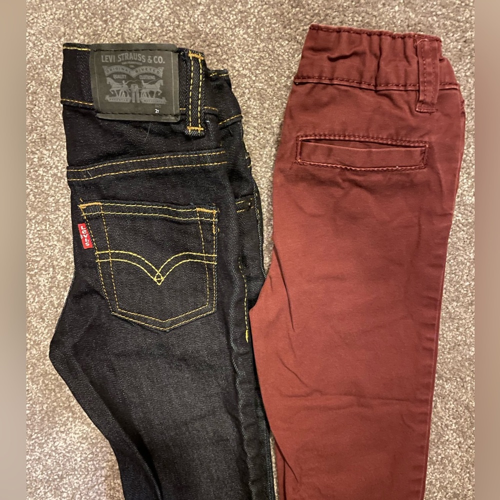 Toddler 2T Levi’s jeans and Oshkosh pants